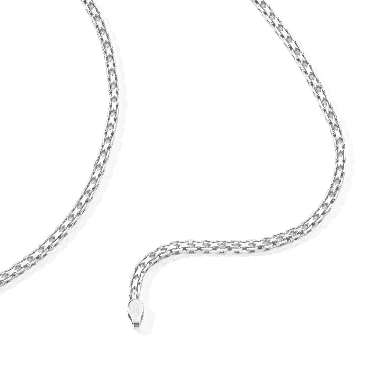 Vicenza Close Out- Sterling Silver Bismark Quarda Necklace (Size - 20) with Lobster Clasp V32605984 3