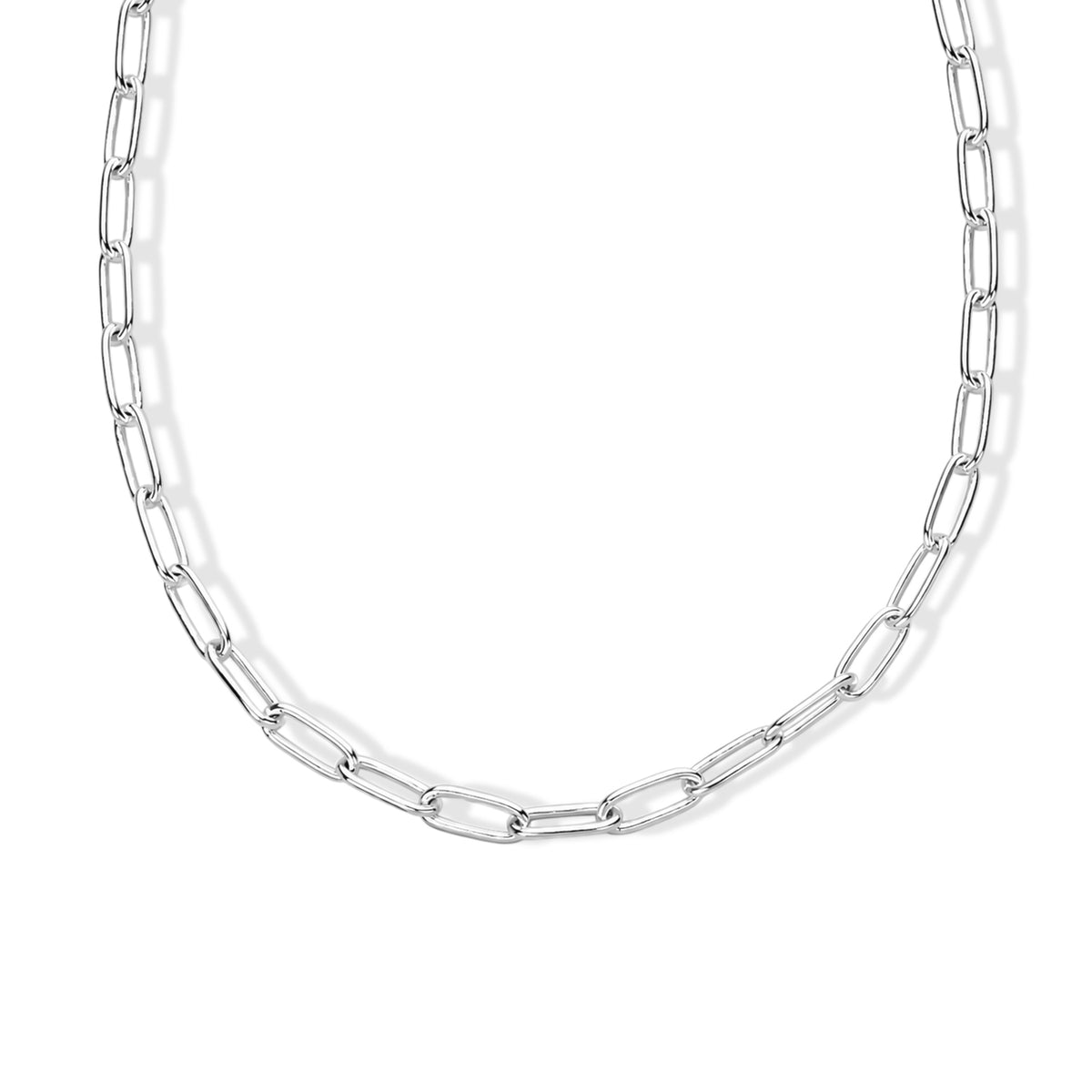 BIGGEST JCK CLOSEOUT DEAL - Sterling Silver Paperclip Necklace (Size - 22) with Lobster Clasp, Silver Wt. 11.70 Gms V32602844 0