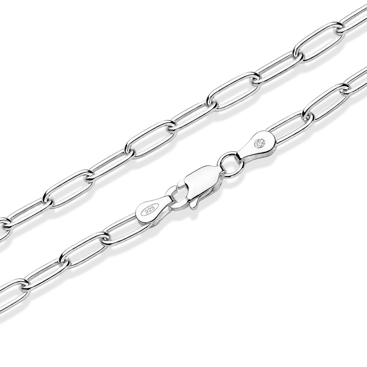 BIGGEST JCK CLOSEOUT DEAL - Sterling Silver Paperclip Necklace (Size - 22) with Lobster Clasp, Silver Wt. 11.70 Gms V32602844 2