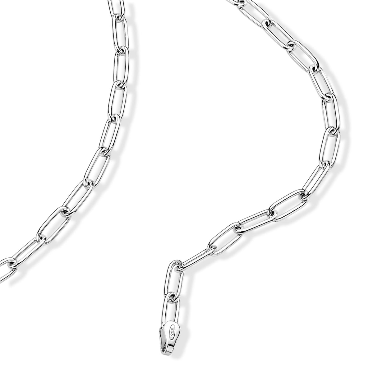 BIGGEST JCK CLOSEOUT DEAL - Sterling Silver Paperclip Necklace (Size - 22) with Lobster Clasp, Silver Wt. 11.70 Gms V32602844 3