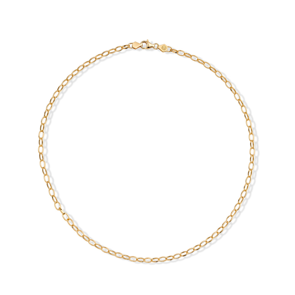 Yellow Gold Plated Sterling Silver Romy Necklace (Size - 20), Silver Wt. 10.50 Gms_8616435