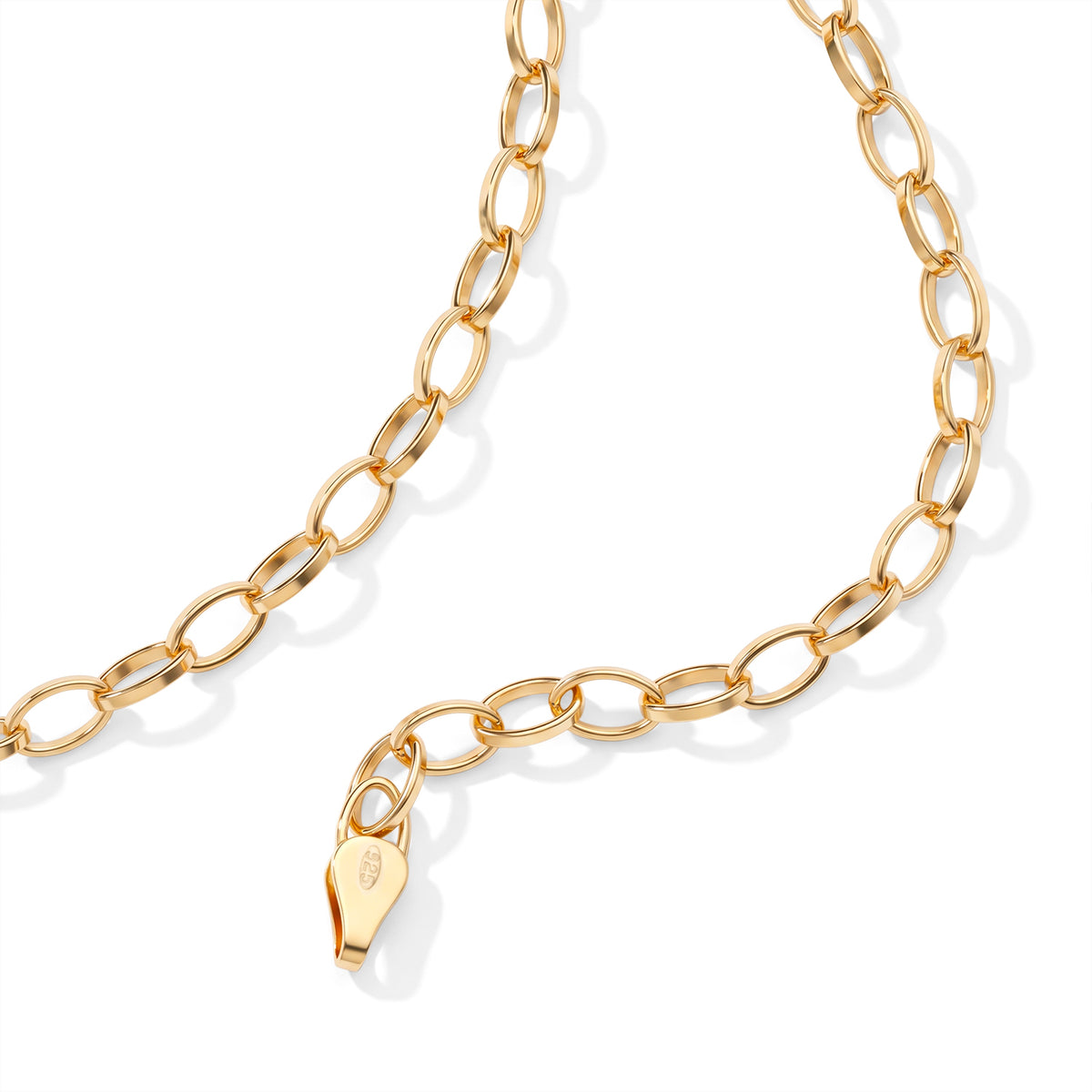 Yellow Gold Plated Sterling Silver Romy Necklace (Size - 20), Silver Wt. 10.50 Gms 8616435 2