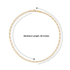 Yellow Gold Plated Sterling Silver Romy Necklace (Size - 20), Silver Wt. 10.50 Gms_8616435_4