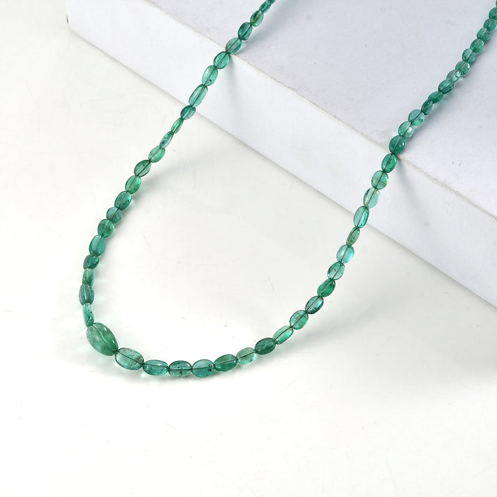 Rhapsody - 950 Platinum AAAA Zambian Emerald Necklace (Size - 18) 45.00 Ct 8616760 1