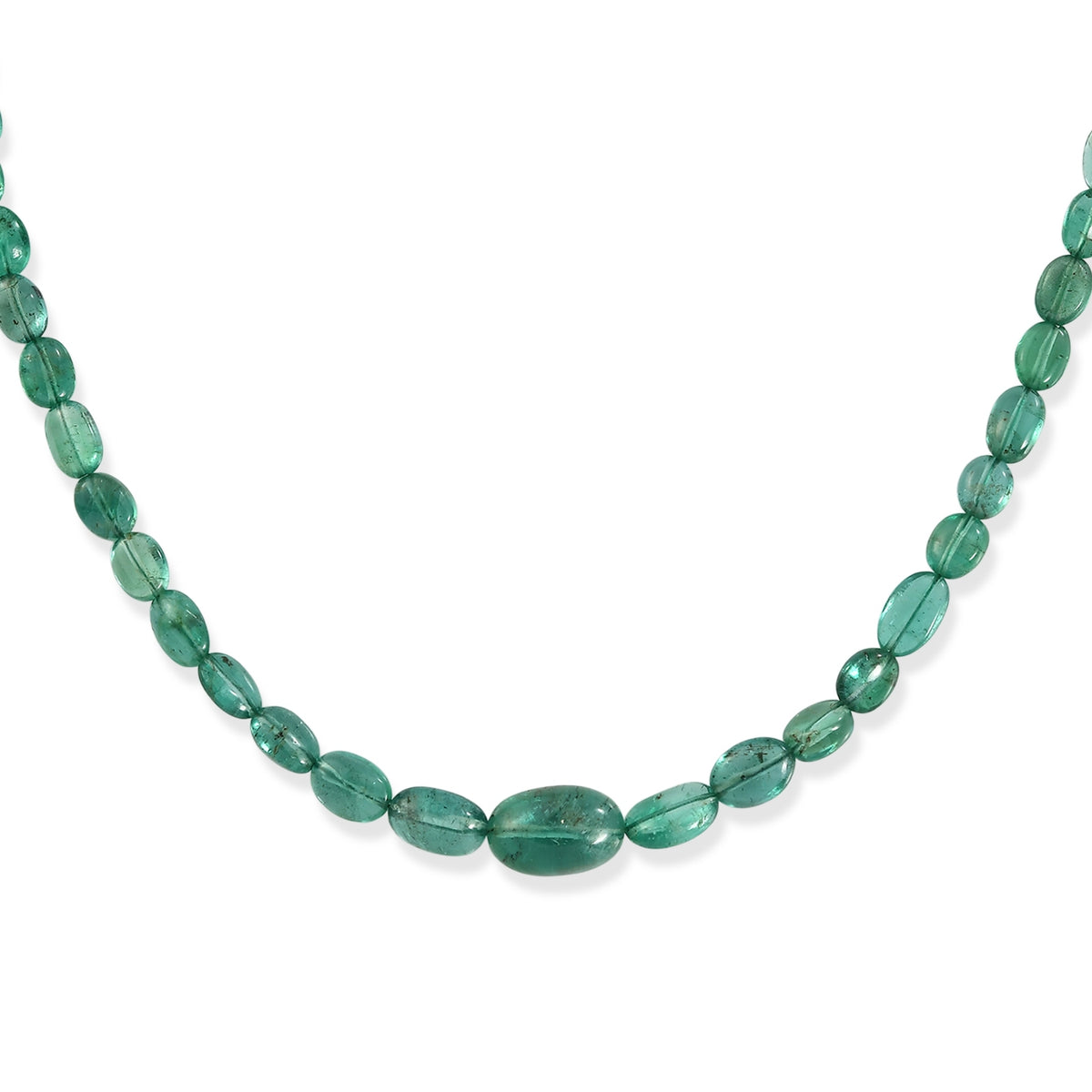 Rhapsody 950 Platinum AAAA Zambian Emerald Necklace (Size - 18), Platinum Wt.1.3 Gms  45.000  Ct. 8616760 3