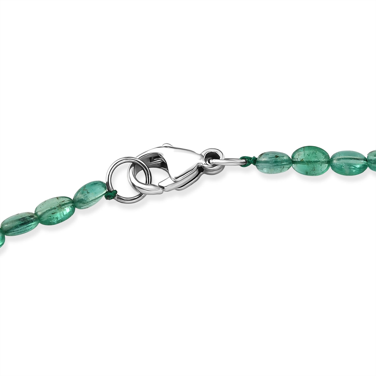 Rhapsody 950 Platinum AAAA Zambian Emerald Necklace (Size - 18), Platinum Wt.1.3 Gms  45.000  Ct. 8616760 4
