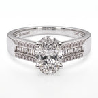 Luxuriant - Lab Grown Diamond (SI/G-H) Ring in Rhodium Overlay Sterling Silver 2.00 Ct._8617195
