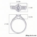 Luxuriant - Lab Grown Diamond (SI/G-H) Ring in Rhodium Overlay Sterling Silver 2.00 Ct._8617195_6