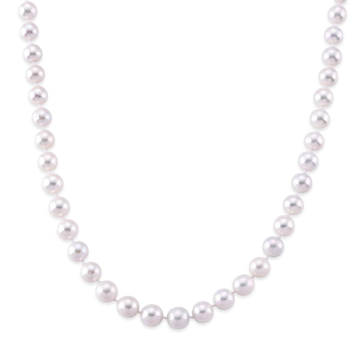 AAAA Rare Size Edison Pearl (9mm- 11mm) Sterling Silver Necklace (20 Inch) with Magnetic Clasp 8617527 0