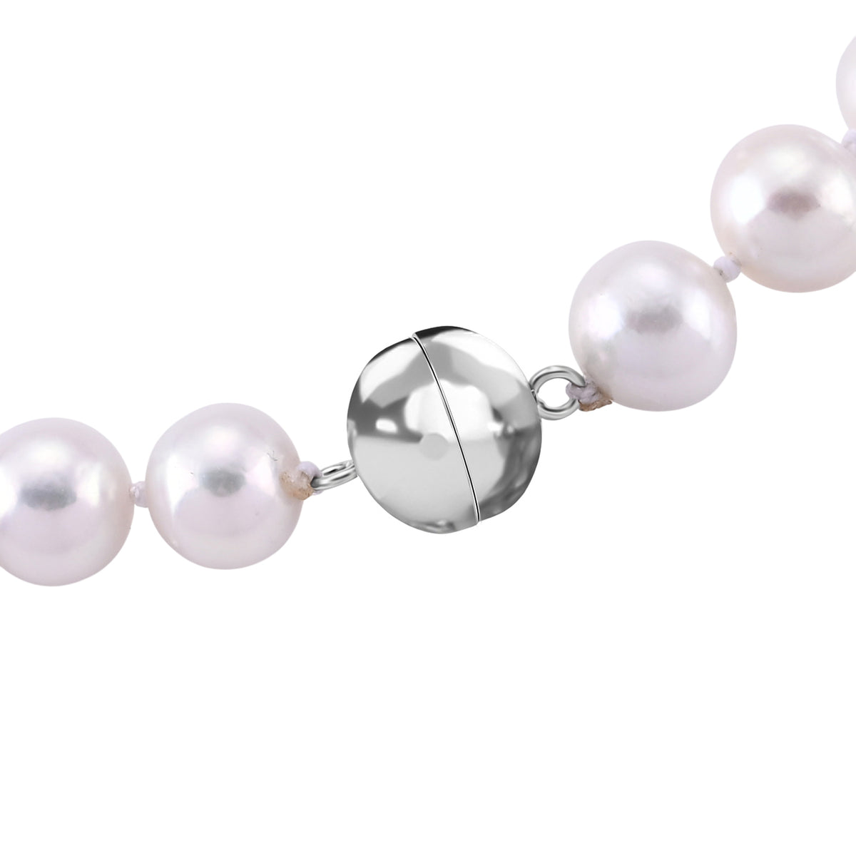 AAAA Rare Size Edison Pearl (9mm- 11mm) Sterling Silver Necklace (20 Inch) with Magnetic Clasp 8617527 4