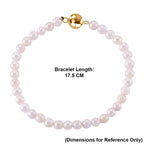 D'Joy - Japanese Akoya Pearl Beads Bracelet (Size - 8) with Magnetic Lock in Yellow Gold Plated Sterling Silver 40.00 Ct._8617580_5