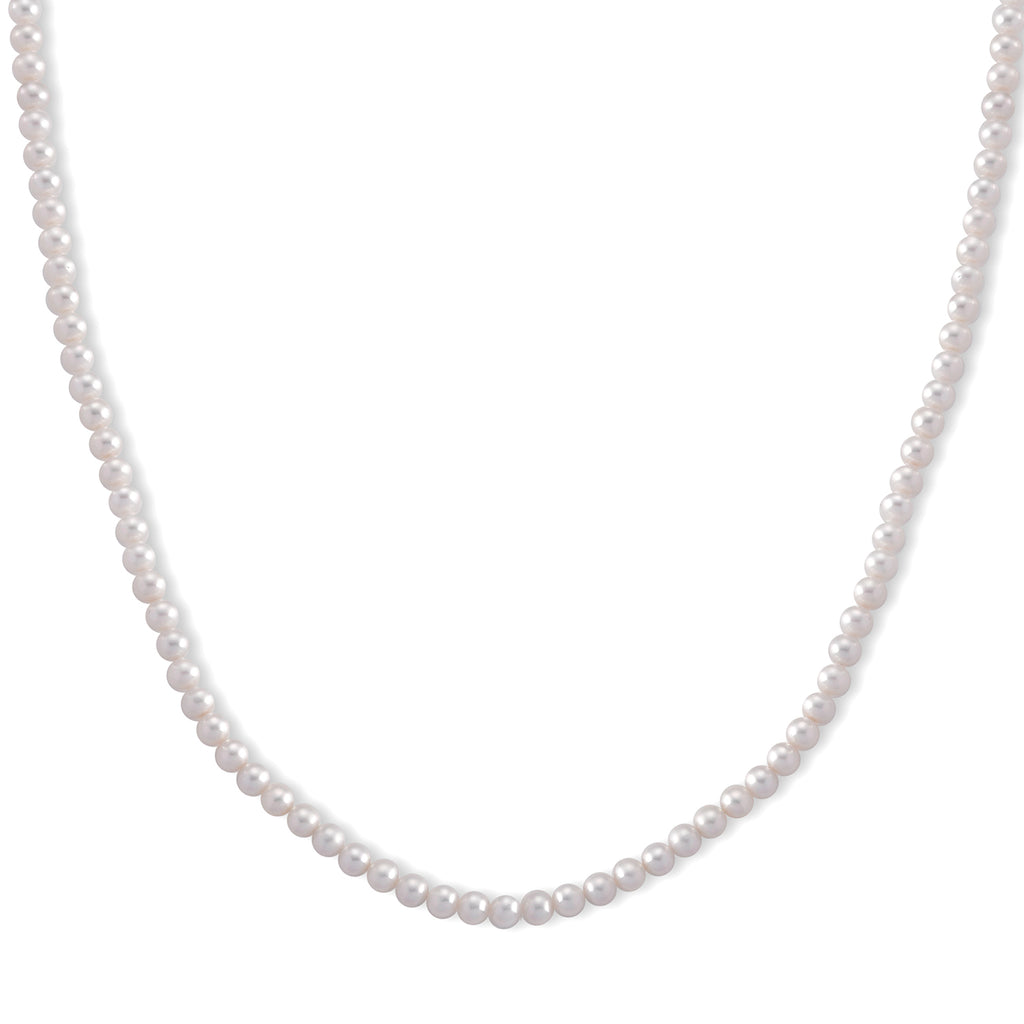 Rare Find - AAAA Akoya Pearl Necklace (Size - 20+2 Ext) in Yellow Gold Plated Sterling Silver_8617741
