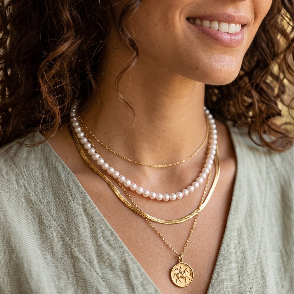 Rare Find - AAAA Akoya Pearl Necklace (Size - 20+2 Ext) in Yellow Gold Plated Sterling Silver_8617741_2