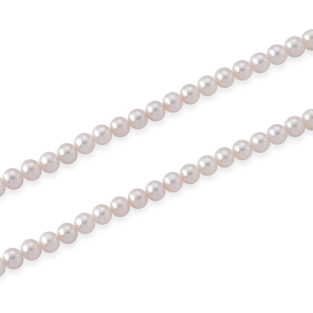 Rare Find - AAAA Akoya Pearl Necklace (Size - 20+2 Ext) in Yellow Gold Plated Sterling Silver_8617741_3