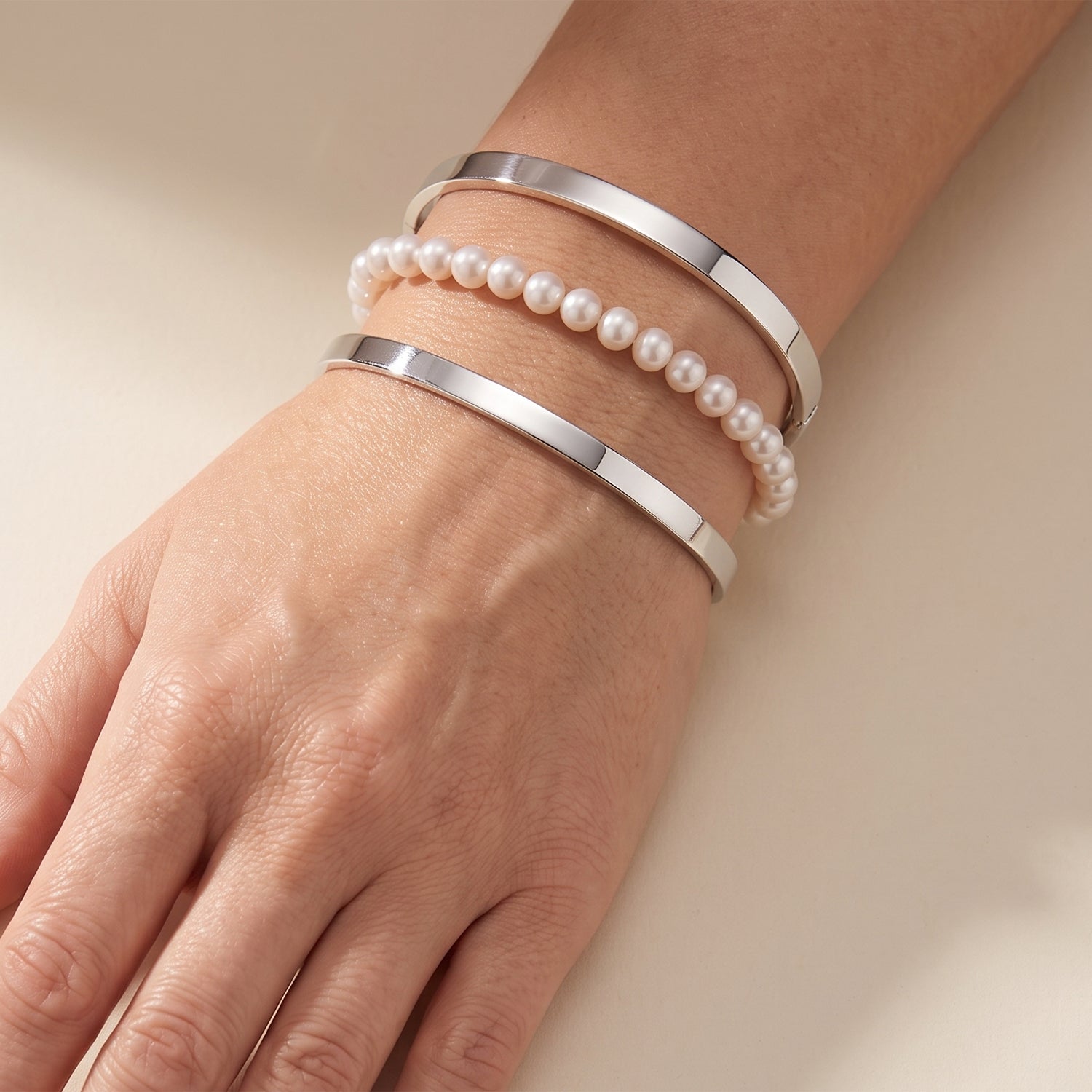 Rare Find - AAAA Akoya Pearl Bracelet (Size - 7+1 Ext) in Yellow Gold Plated Sterling Silver 8617742 3