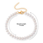 Rare Find - AAAA Akoya Pearl Bracelet (Size - 7+1 Ext) in Yellow Gold Plated Sterling Silver_8617742_4