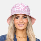 ProHike Ladies Animal Print Bucket Hat (56cm) - Pink_8617855
