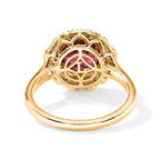 Luxuriant 10K Yellow Gold AAA Colour Change Garnet, Lab Grown Diamond GH, SI Main Stone With Surrounding Stone Ring, Gold Wt.3.09 Gms  2.730  Ct._8618159_4