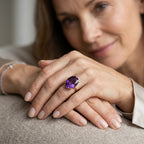 9K Yellow Gold AAA Moroccan Amethyst Solitaire Ring 9.06 Ct._8618349_1