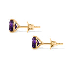 Moroccan Amethyst Dangling Earring with Push Back in Yellow Gold Plated Sterling Silver 1.40 Ct._8618358_3