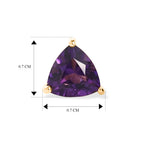 Moroccan Amethyst Dangling Earring with Push Back in Yellow Gold Plated Sterling Silver 1.40 Ct._8618358_4