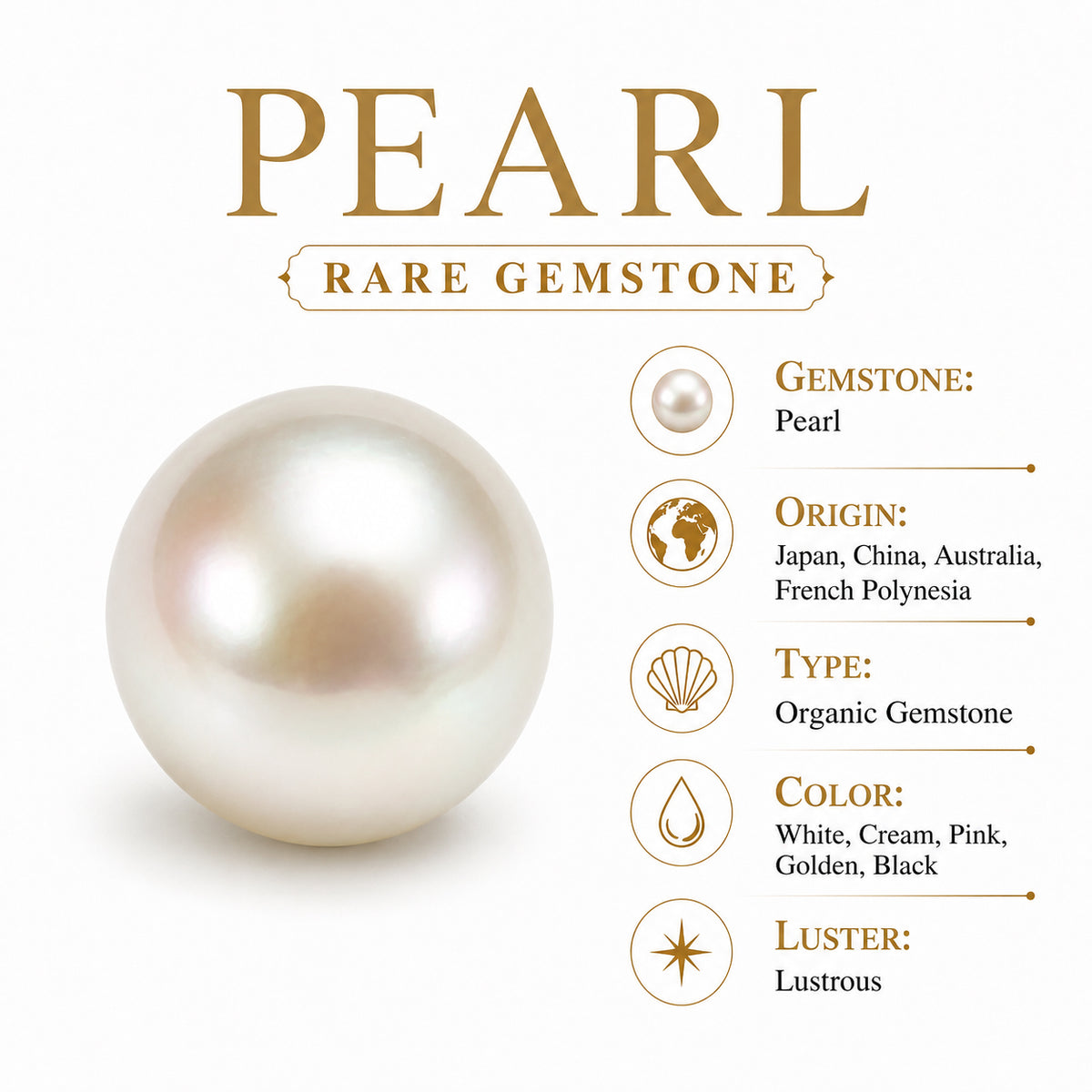 D'Joy - Premium White Edison Pearl (12-13mm) &amp; White Zircon Ring in Rhodium Overlay Sterling Silver 8618409 7