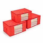 Printed Storage Box (Size 60x30x45 cm) - Pink_8618692