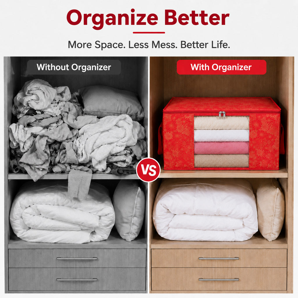 Printed Storage Box (Size 60x30x45 cm) - Pink_8618692_2