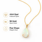 COLLECTORS EDITION - 9K Yellow Gold AAA Ethiopian Opal Solitaire Pendant 10.33 Ct._8618789_3
