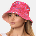 ProHike Ladies Paisley Print Bucket Hat (56cm) - Pink_8618864