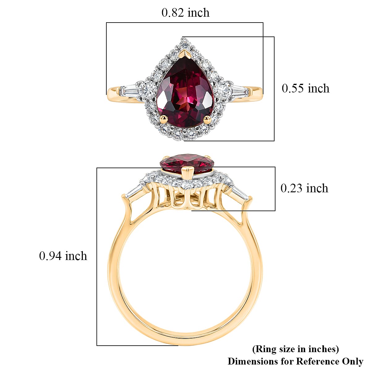 Certified and Appraised LUXURIANT AAA Colour Change Garnet, Lab Grown Diamond GH, SI Main Stone With Surrounding Stone Ring in 10K Yellow Gold, Gold Wt.2.45 Gms  2.430  Ct. 8619336 5