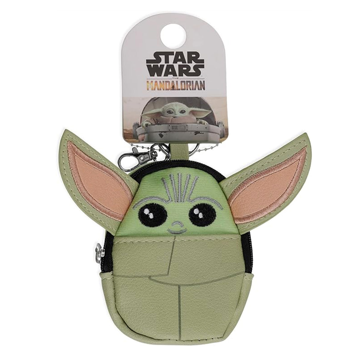 Disney Star Wars The Mandalorian Grogu Mini Backpack Keyring &amp; Bag Charm (10 x 7.5 x 3 cm) - Light Green V32645601 0