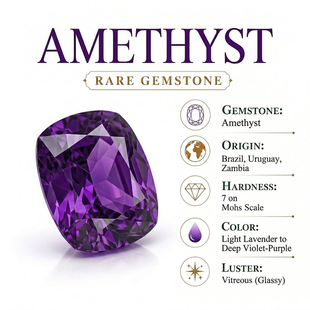 D'Joy - Moroccan Amethyst & Natural White Diamond Ring in 18K Vermeil Yellow Gold Plated Sterling Silver 2.70 Ct._8619921_6