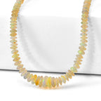 TUCSON CLOSEOUT OFFER - Ethiopian Opal Beads Necklace (Size - 18+2 Ext) in Rhodium Overlay Sterling Silver 90.00 Ct._8619937