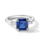 D'Joy - Ceylon Color Quartz & Moissanite Ring in Platinum Overlay Sterling Silver 2.90 Ct._8620336