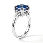 D'Joy - Ceylon Color Quartz & Moissanite Ring in Platinum Overlay Sterling Silver 2.90 Ct._8620336_3