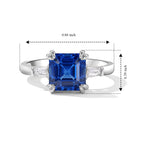 D'Joy - Ceylon Color Quartz & Moissanite Ring in Platinum Overlay Sterling Silver 2.90 Ct._8620336_5