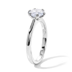 Royal Bali Collection - D'Joy Moissanite Solitaire Ring in Rhodium Overlay Sterling Silver 1.00 Ct._8620378_3