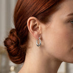 Sterling Silver Hoop Earring with Clasp_8620469_1
