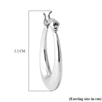 Sterling Silver Hoop Earring with Clasp_8620469_4