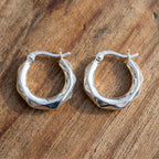 Sterling Silver Hoop Earring with Clasp_8620470_2