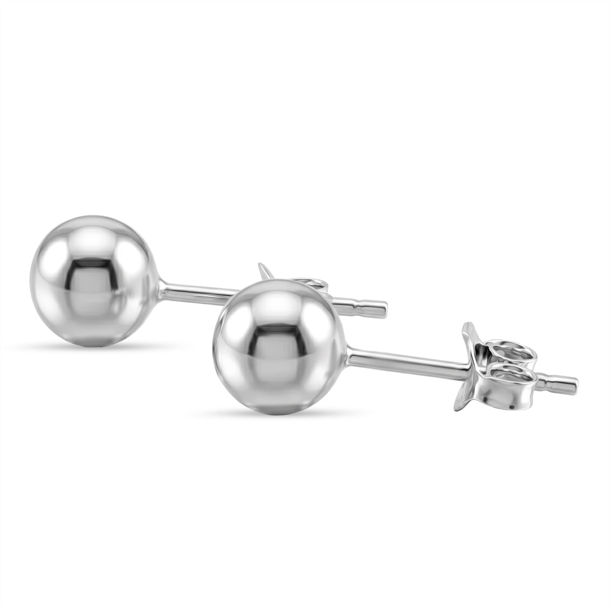 Ball Stud Earrings in Sterling Silver 8620474 4