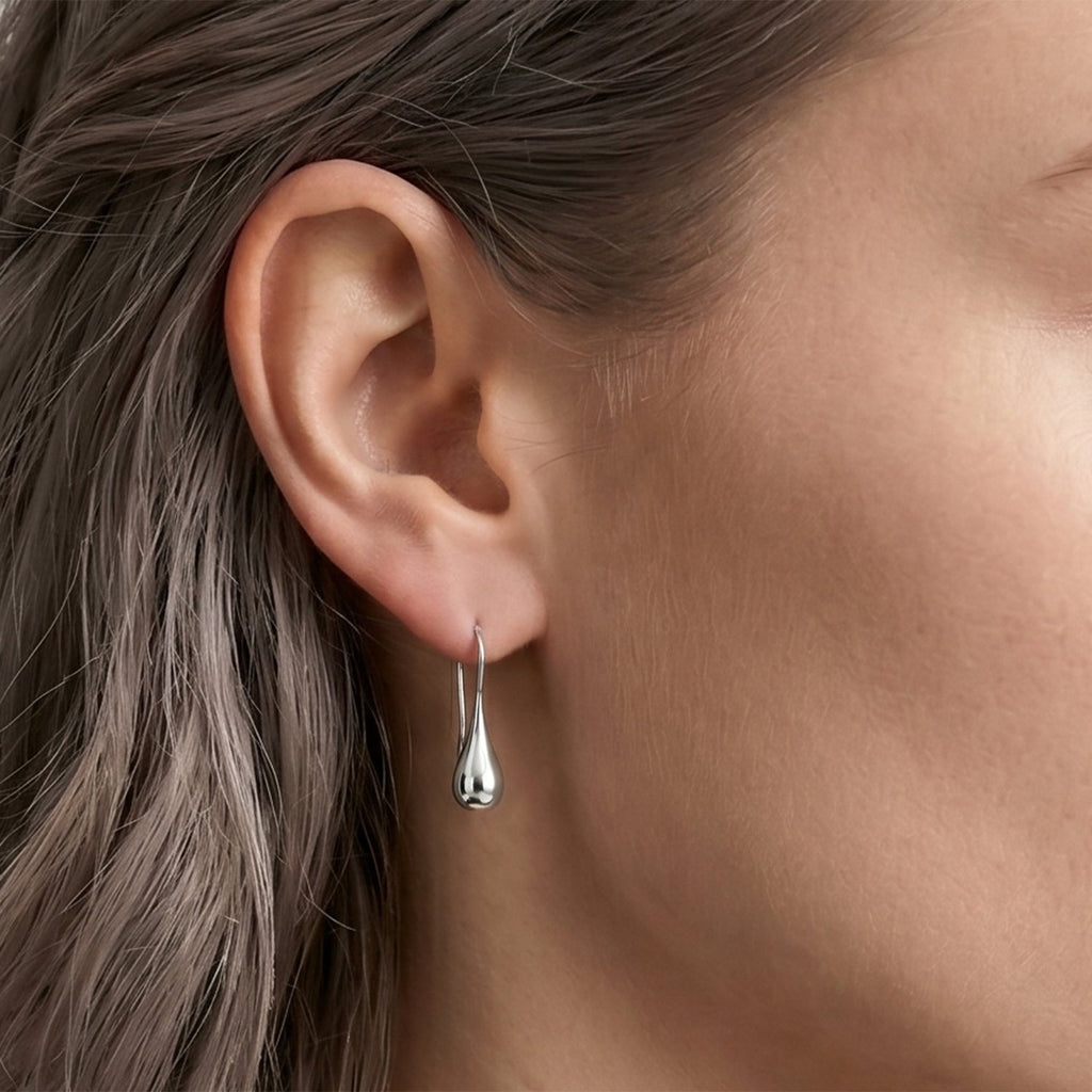 Closeout Deal - Sterling Silver Drop Earring with Hook