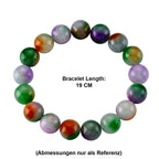 Multi Colour Jade Stretchable Beads Bracelet (Size - 7.5) 280.00 Ct._8620501_3