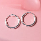 Sterling Silver Hoop Earring with Clasp