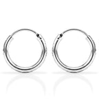 Sterling Silver Hoop Earring with Clasp