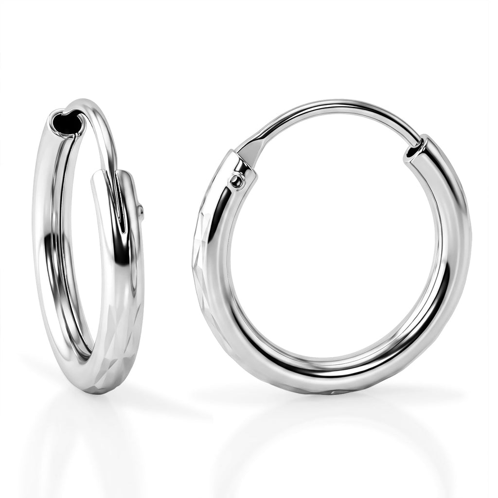 Sterling Silver Hoop Earring with Clasp
