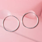 Sterling Silver Hoop Earring with Clasp
