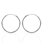 Sterling Silver Hoop Earring with Clasp