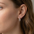 Closeout Deal - Sterling Silver Hoop Earring with Clasp_8620509_1
